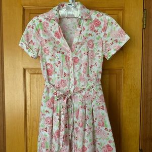 Brooks Brothers A-line floral dress